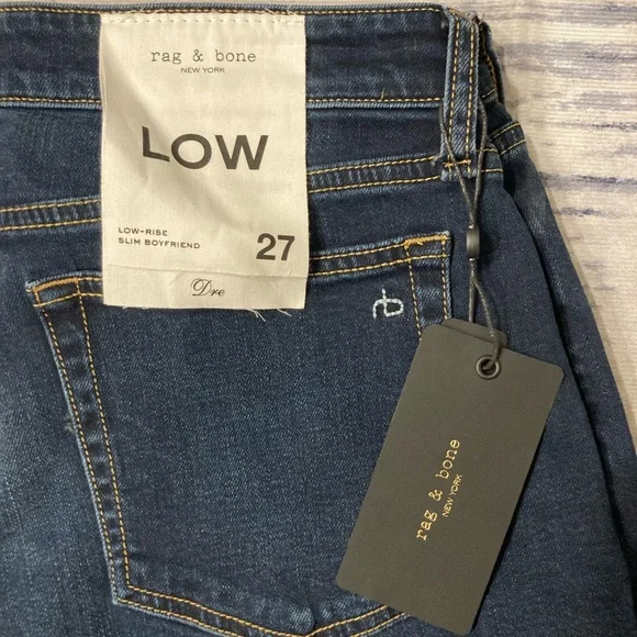RAG&BONE Bianca Dre Low-Rise Slim Boyfriend